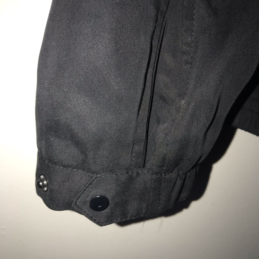 A. Moss Embroidered Black Bomber Jacket - Picture 4 of 8